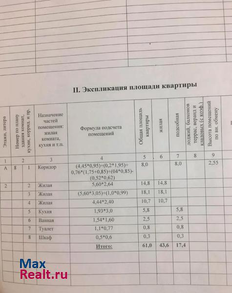 посёлок городского типа Энем, улица Перова, 71 Энем продам квартиру