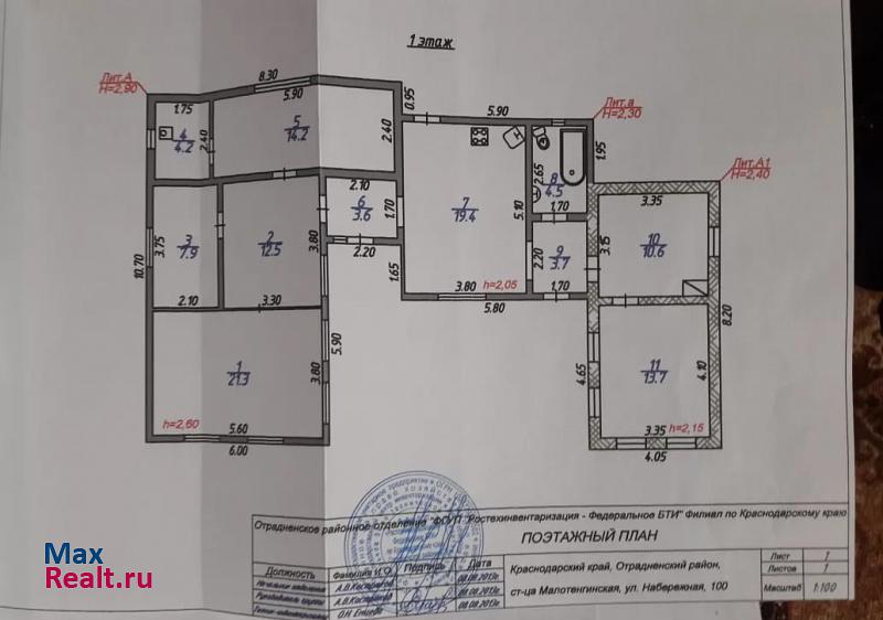 Отрадная Отрадненский район, станица Отрадная частные дома