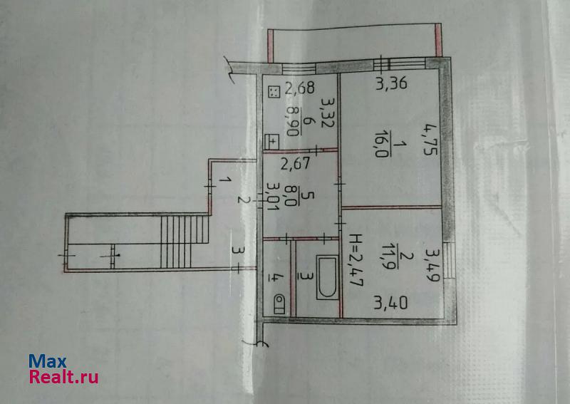 п Всесвятский ул Набережная 2 кв2 Чусовой квартира