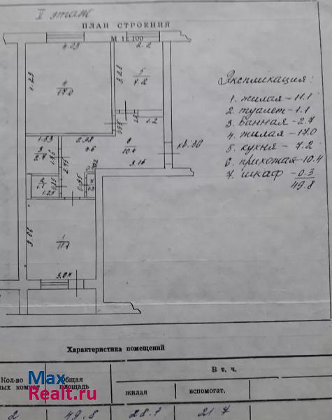 Садовая улица, 54 Новозыбков продам квартиру