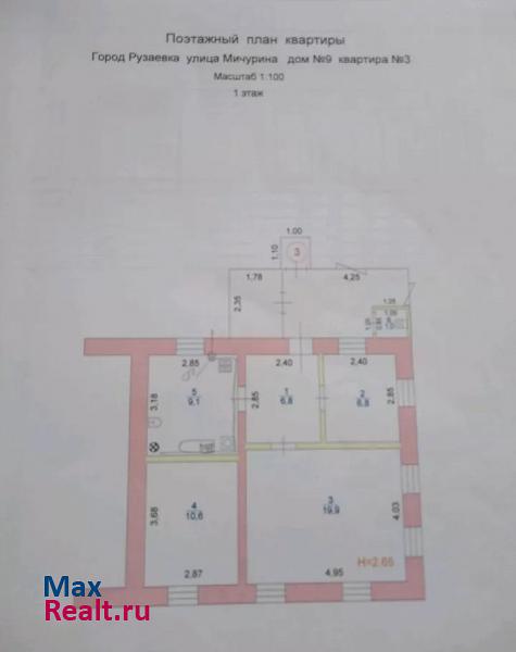 купить частный дом Рузаевка ул Мичурина дом 9 квартира 3