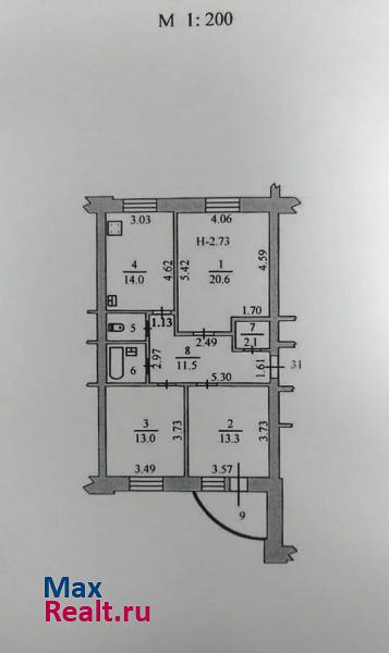 Комсомольская улица, 11 Салехард квартира