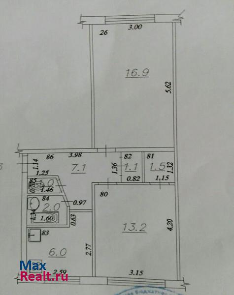 поселок Кирзавод-6, улица Кирзавод-6, 15 Самара квартира