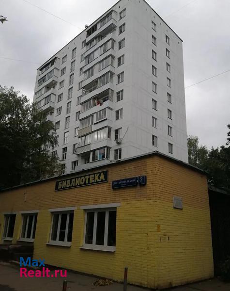 улица Константина Федина, 2к1 Москва купить квартиру