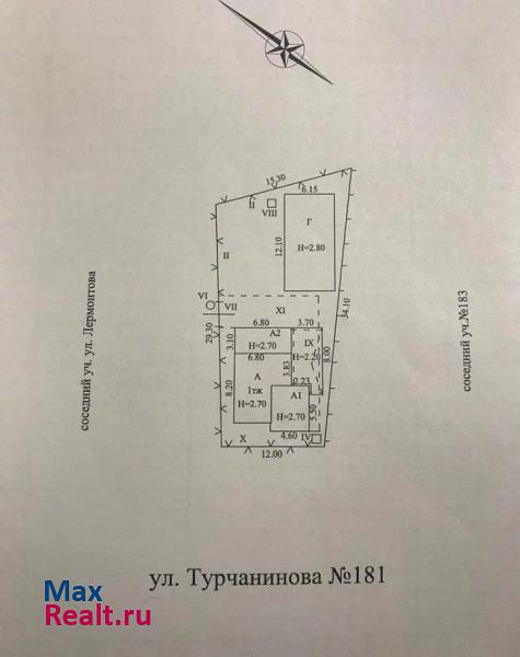 купить частный дом Лабинск улица Турчанинова, 181