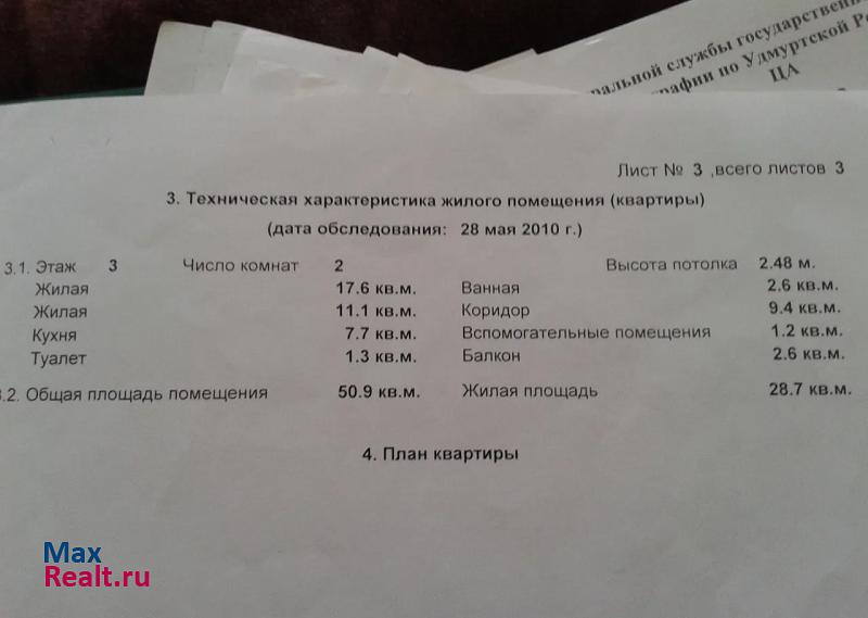 Ижевск Автозаводская улица, 60 квартира купить без посредников