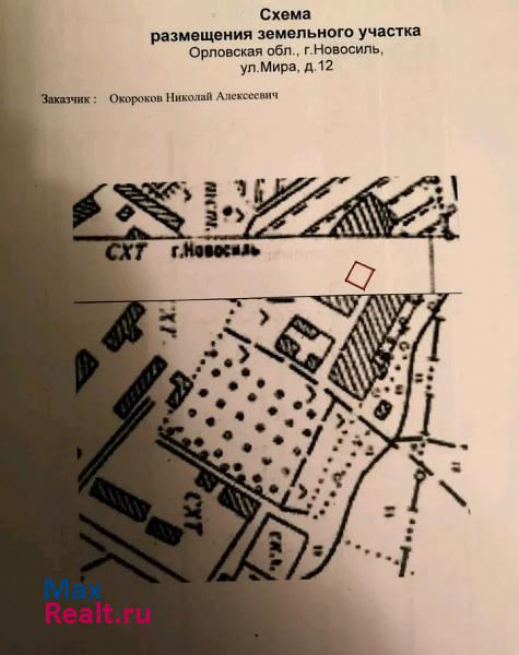 Новосиль Новосильский р-н, ул. Мира, 12 продажа частного дома