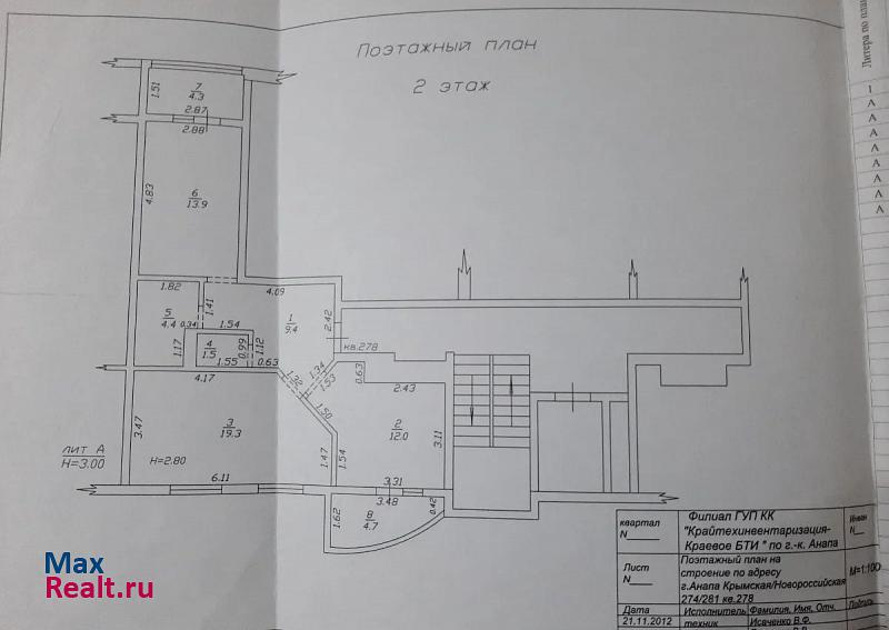 Новороссийская улица, 281 Анапа квартира