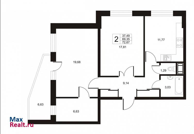 улица Катерников, 5к2 Санкт-Петербург продам квартиру